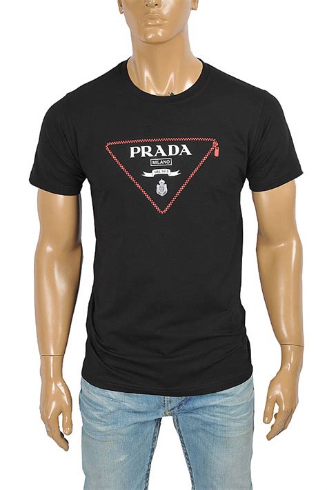 prada printed long sleeve tee|Prada t shirts.